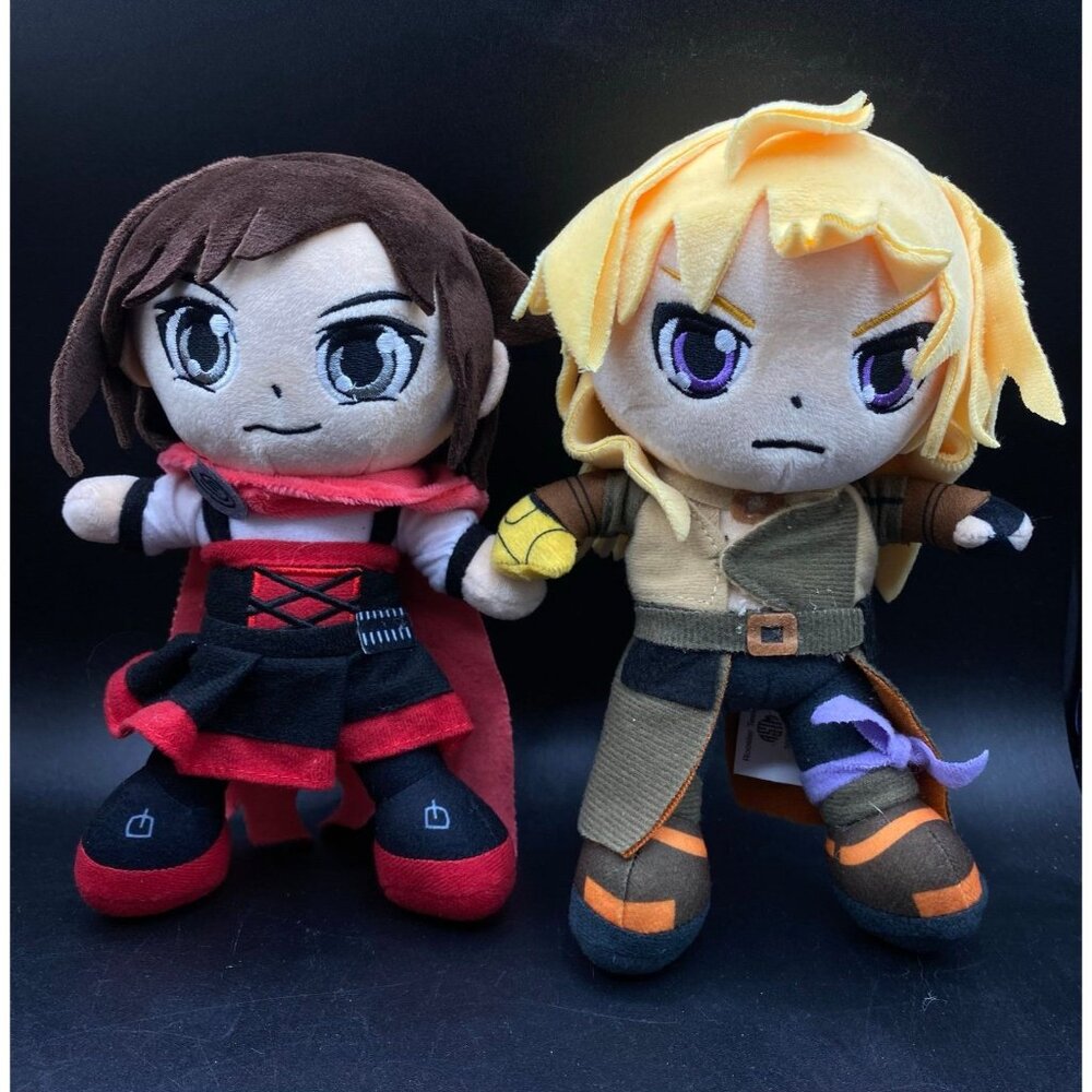 RWBY Yang Xiao Long & Ruby 8-9" Plush Rooster Teeth LOT 2
